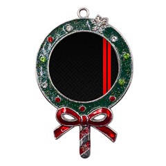 Abstract Black & Red, Backgrounds, Lines Metal X mas Lollipop With Crystal Ornament by nateshop