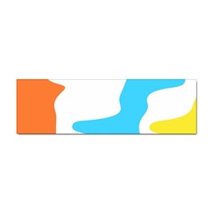 Warp Lines Colorful Multicolor Sticker (bumper) by Cemarart