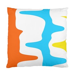 Warp Lines Colorful Multicolor Standard Cushion Case (two Sides) by Cemarart