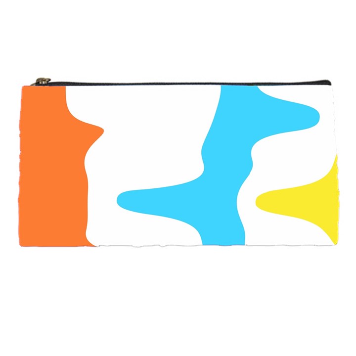 Warp Lines Colorful Multicolor Pencil Case