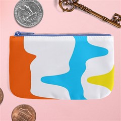 Warp Lines Colorful Multicolor Large Coin Purse by Cemarart