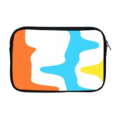 Warp Lines Colorful Multicolor Apple Macbook Pro 17  Zipper Case by Cemarart