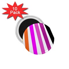 Colorful Multicolor Colorpop Flare 1 75  Magnets (10 Pack)  by Cemarart