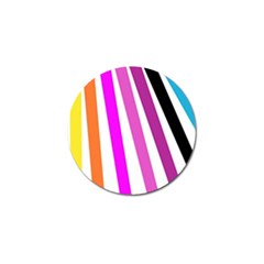 Colorful Multicolor Colorpop Flare Golf Ball Marker by Cemarart