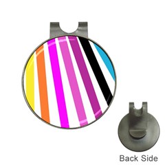 Colorful Multicolor Colorpop Flare Hat Clips With Golf Markers by Cemarart