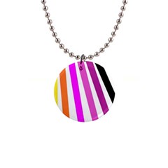 Colorful Multicolor Colorpop Flare 1  Button Necklace by Cemarart