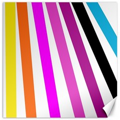 Colorful Multicolor Colorpop Flare Canvas 16  X 16  by Cemarart