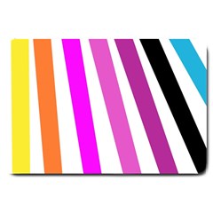 Colorful Multicolor Colorpop Flare Large Doormat by Cemarart