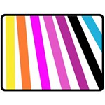 Colorful Multicolor Colorpop Flare Two Sides Fleece Blanket (Large) 80 x60  Blanket Front