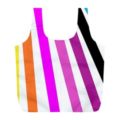 Colorful Multicolor Colorpop Flare Full Print Recycle Bag (l) by Cemarart