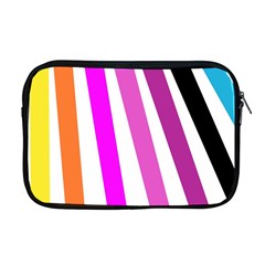 Colorful Multicolor Colorpop Flare Apple Macbook Pro 17  Zipper Case by Cemarart