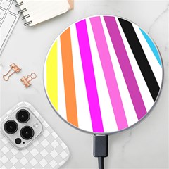 Colorful Multicolor Colorpop Flare Wireless Fast Charger(white) by Cemarart