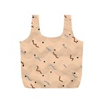 Lines Dots Pattern Abstract Art Full Print Recycle Bag (S) Front