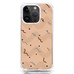 Lines Dots Pattern Abstract Art Iphone 14 Pro Tpu Uv Print Case by Cemarart