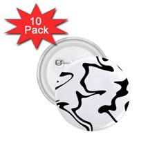 Black And White Swirl Background 1 75  Buttons (10 Pack) by Cemarart