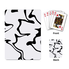 Black And White Swirl Background Playing Cards Single Design (rectangle) by Cemarart