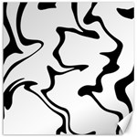 Black And White Swirl Background Canvas 20  x 20  19 x19.27  Canvas - 1