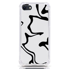 Black And White Swirl Background Iphone Se by Cemarart