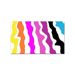 Warp Liquid Multicolor Kids Sticker Rectangular (10 Pack) by Cemarart