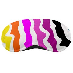 Warp Liquid Multicolor Kids Sleep Mask by Cemarart