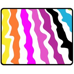 Warp Liquid Multicolor Kids Fleece Blanket (medium) by Cemarart