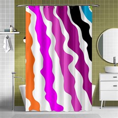 Warp Liquid Multicolor Kids Shower Curtain 48  X 72  (small)  by Cemarart