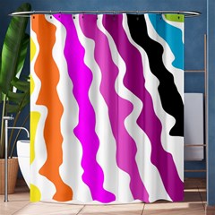 Warp Liquid Multicolor Kids Shower Curtain 60  X 72  (medium)  by Cemarart