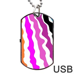 Warp Liquid Multicolor Kids Dog Tag Usb Flash (one Side) by Cemarart