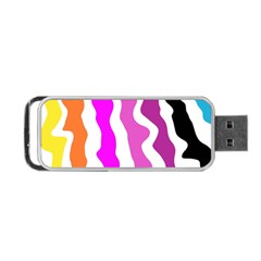 Warp Liquid Multicolor Kids Portable Usb Flash (one Side) by Cemarart