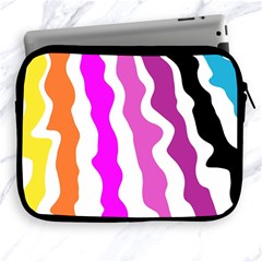 Warp Liquid Multicolor Kids Apple Ipad 2/3/4 Zipper Cases by Cemarart