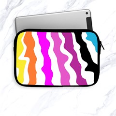 Warp Liquid Multicolor Kids Apple Ipad Mini Zipper Cases by Cemarart