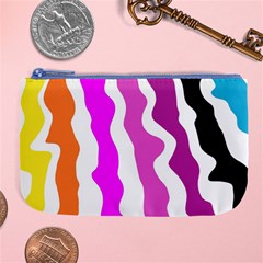 Warp Liquid Multicolor Kids Large Coin Purse by Cemarart