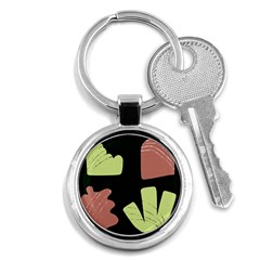 Elements Scribbles Wiggly Line Key Chain (round) by Cemarart