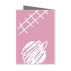 Elements Scribble Wiggly Lines Mini Greeting Cards (pkg Of 8) by Cemarart