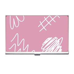 Elements Scribble Wiggly Lines Business Card Holder by Cemarart