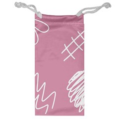 Elements Scribble Wiggly Lines Jewelry Bag by Cemarart