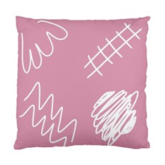 Elements Scribble Wiggly Lines Standard Cushion Case (two Sides) by Cemarart