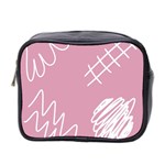 Elements Scribble Wiggly Lines Mini Toiletries Bag (Two Sides) Front