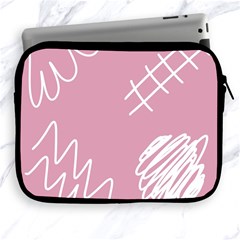 Elements Scribble Wiggly Lines Apple Ipad 2/3/4 Zipper Cases by Cemarart