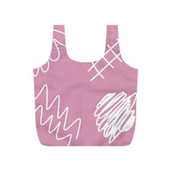 Elements Scribble Wiggly Lines Full Print Recycle Bag (s) by Cemarart