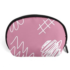 Elements Scribble Wiggly Lines Accessory Pouch (large) by Cemarart