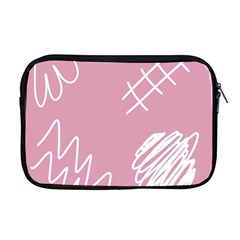 Elements Scribble Wiggly Lines Apple Macbook Pro 17  Zipper Case by Cemarart