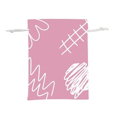 Elements Scribble Wiggly Lines Lightweight Drawstring Pouch (l) by Cemarart