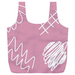 Elements Scribble Wiggly Lines Full Print Recycle Bag (xxxl) by Cemarart