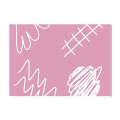 Elements Scribble Wiggly Lines Crystal Sticker (a4) by Cemarart