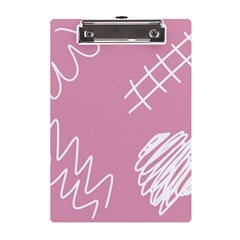 Elements Scribble Wiggly Lines A5 Acrylic Clipboard by Cemarart