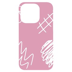 Elements Scribble Wiggly Lines Iphone 14 Pro Black Uv Print Case by Cemarart