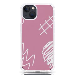 Elements Scribble Wiggly Lines Iphone 13 Tpu Uv Print Case by Cemarart