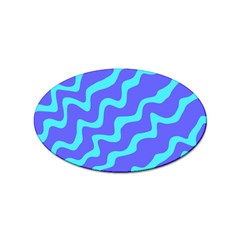 Purple Mint Turquoise Background Sticker Oval (100 Pack) by Cemarart