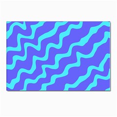 Purple Mint Turquoise Background Postcard 4 x 6  (pkg Of 10) by Cemarart